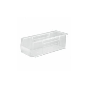 Quantum Storage Systems Hang and Stack Bin,14-3/4 In L,Clear QUS234CL