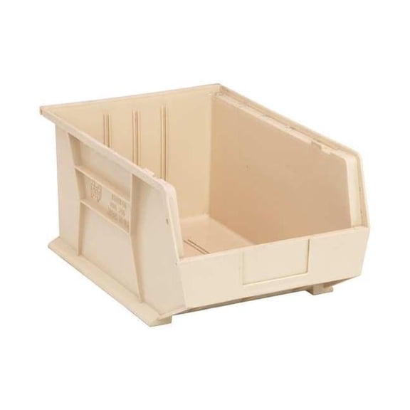 Quantum Storage Systems Hang and Stack Bin,Ivory,PP,8 in QUS255IV