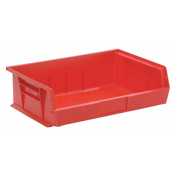 Quantum Storage Systems Hang and Stack Bin,Red,PP,5 in QUS245RD QUS245RD ZO-G3855214