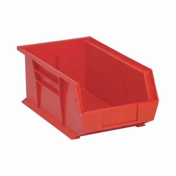 Quantum Storage QUS241RD Ultra Stack & Hang Bin, Red - 13.62 x 8.25 x 6 in.