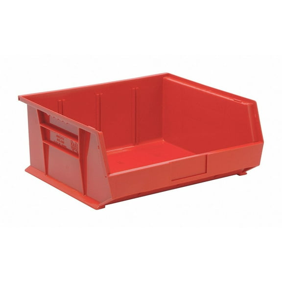 Quantum Storage Systems Hang and Stack Bin,Red,PP,7 in QUS250RD QUS250RD ZO-G3855266