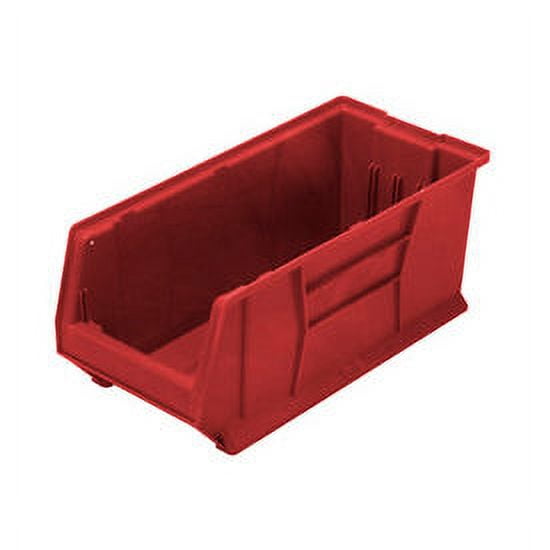 Quantum Plastic Hulk Stacking Bin 11"W x 24"D x 10"H, Red