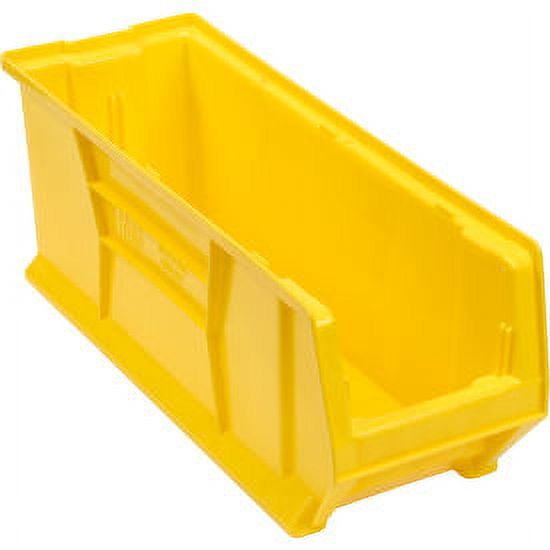 Quantum Plastic Hulk Stacking Bin 8-1/4"W x 24"D x 9"H Yellow