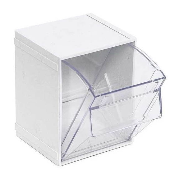 Quantum Storage Systems Tip Out Bins, Individual, W 3/4, White QTB405WT