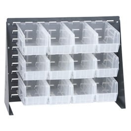 Quantum Storage Systems Louvered Panel, Bench Rack in Carbon Steel Material, Gray Color
