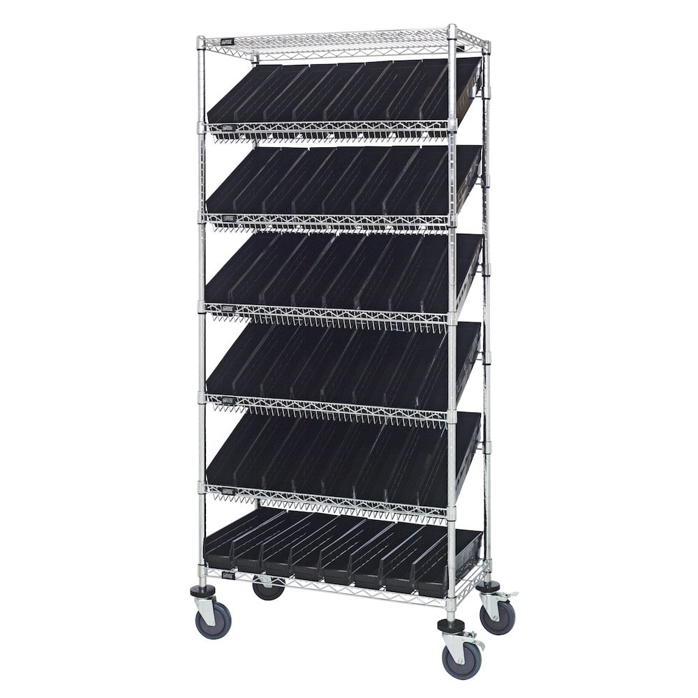 Quantum Storage Systems Merchandising and Display Rack/Cart in Carbon ...