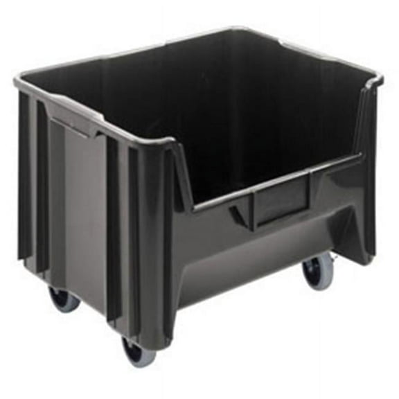 Quantum Storage Systems Mobile Bin,Black,Polyethylene,12 7/16 in QGH705MOBBK