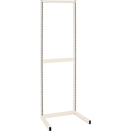 Quantum Storage Systems B3149287 Partition Wall Add On Unit 7 1047HBC Baskets, White & Chrome - 48 x 26 x 70 in.