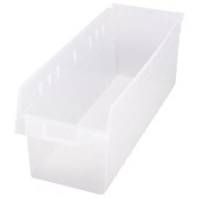 Quantum Storage QSB814CL Clear Plastic Storage Bins - 23.63 x 8.38 x 8 in.