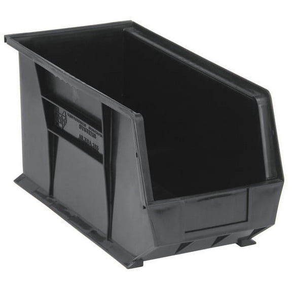 Quantum Storage QUS265BK Ultra Stack & Hang Bin, Black - 18 x 8.25 x 9 in.