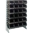 thumbnail image 1 of Quantum Storage Systems B1398893 QRU-12S-240-24 Single Sided 12 Rail Unit with 24 QUS240 Ultra Stack & Hang Bins, Black, 1 of 1