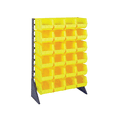 thumbnail image 1 of Quantum Storage Systems QRU-12S-240-24YL Solid Single Sided Rail Bins Racks 12 Shelves 53" H x 36" W x 15" D with 24 Yellow Bins 15" L x 9" W x 7" H, 1 of 1