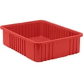 thumbnail image 1 of Quantum Storage® Dividable Grid Container, Red, 22.5"L x 17.5"W x 6"H, Made in USA, 3-Pack, 1 of 2