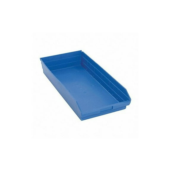 Quantum Storage Systems Shelf Bin,Blue,Polypropylene,4 in QSB116BL