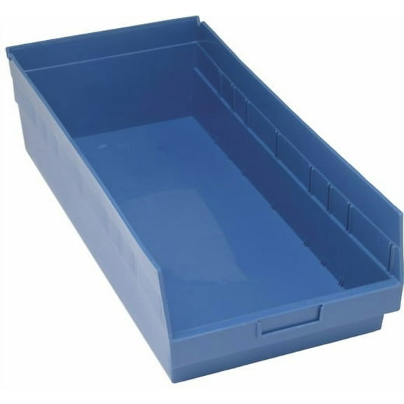 Quantum Storage Systems Shelf Bin,Blue,Polypropylene,6 in QSB216BL