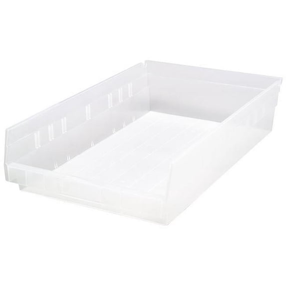 Quantum Storage Systems Shelf Bin,17-7/8 In. L,4 In. H,Clear QSB110CL