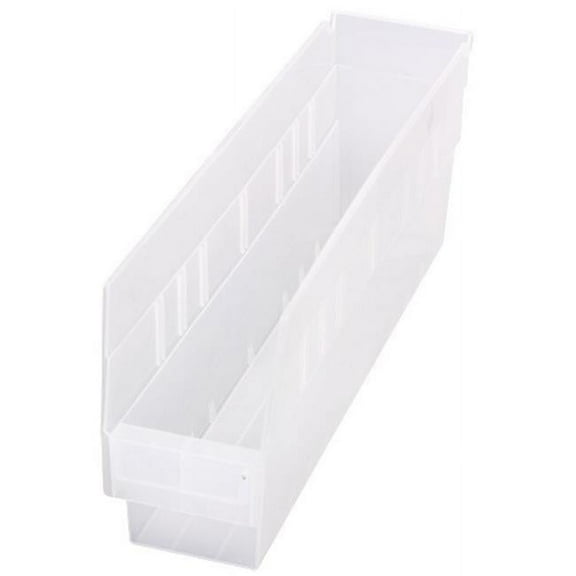 Quantum Storage Systems Shelf Bin,17-7/8 x 4-1/8 x 6 In.  QSB203CL
