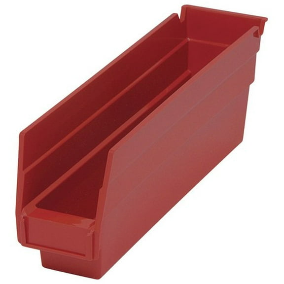 Quantum Mediacal QTM QSB100RD 11.62 x 2.75 x 4 in. Economy Shelf Bin, Red - 36 Count