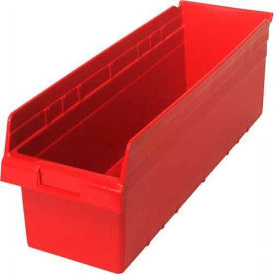 Quantum Storage Systems ShelfBin,23.625inL,8.375inW,Plastic QSB814RD