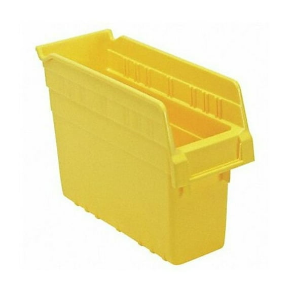 Quantum Storage Systems Shelf Bin,Yellow,Polypropylene,8 in QSB801YL