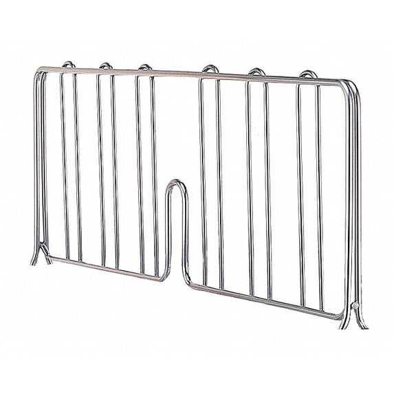 Quantum Storage Systems Shelf Divider,1/32x8x18in,StnlStl,PK2 DIV18S-2