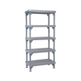 thumbnail image 1 of Quantum Storage Systems QP247274SS-5 Millenia Adjustable Solid Plastic 5 Shelves 74" H x 72" W x 24" D, 1 of 1