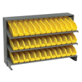 thumbnail image 1 of Quantum Storage Systems QPRHA-100YL Solid Single Sided 3 Shelves 23" H x 36" W x 13" D with 36 Yellow Bins 12" L x 3" W x 4" H, 1 of 1