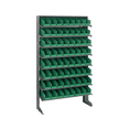 thumbnail image 1 of Quantum Storage Systems QPRS-101GN Solid Single Sided 8 Shelves 60" H x 36" W x 12" D with 64 Green Bins 12" L x 5" W x 4" H, 1 of 1