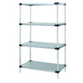 thumbnail image 1 of Quantum Storage Systems WR74-1860SG Starter Kit Solid Galvanized Steel 4 Shelves 74" H x 60" W x 18" D, 1 of 2