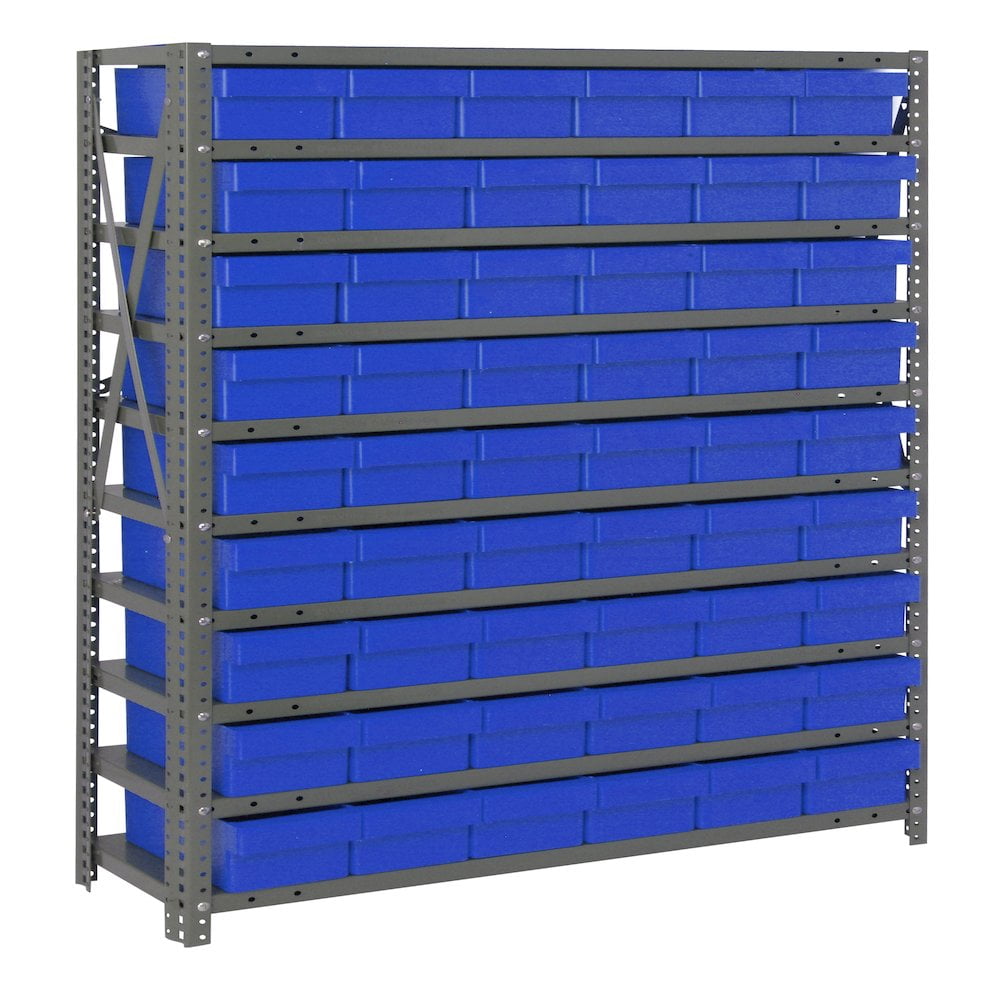 Quantum Storage Systems Shelving Unit, Solid in Carbon Steel Material ...