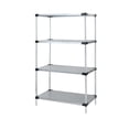 thumbnail image 1 of Quantum Storage Systems Solid Shelving 4-Shelf Starter Units-Galvanized Steel - 18" X 36" X 54", 1 of 1