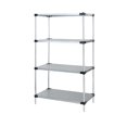 thumbnail image 1 of Quantum Storage Systems Solid Shelving 4-Shelf Starter Unit - 21" X 72" X 74" - Galvanized Steel, 1 of 1