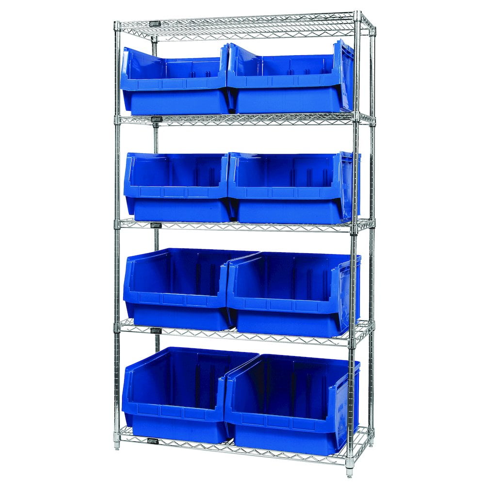 Quatum Storage Racking Quantum Storage Systems Shelving Unit, Wire in Carbon Steel Material ...