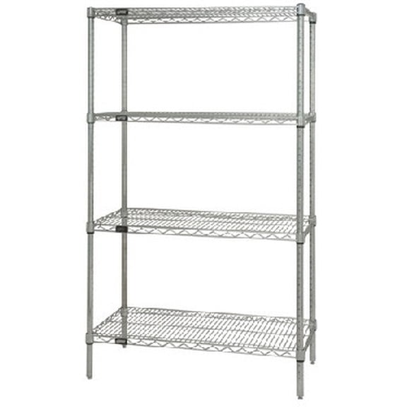 Quantum 18W X 48"L X 54"H Wireless Shelving Unit - Chrome Model Wr54-1848C