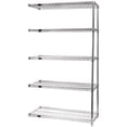 thumbnail image 1 of Quantum Storage Systems Wire 5 Shelf ADD-ON KIT Chrome 74in, 1 of 1