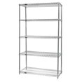thumbnail image 1 of Quantum Storage WR54-3036C-5 5-Shelf Chrome Wire Shelving Starter Kit, 30 x 36 x 54 in., 1 of 1