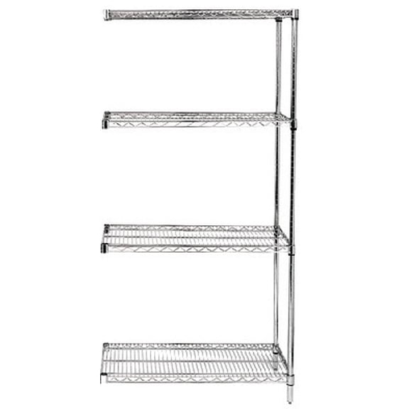 Quantum 21W X 36"L X 86"H Add On Unit - Chrome Model Ad86-2136C