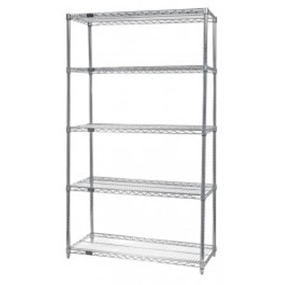 Quantum Storage WR74-2424C-5 Wire 5 Shelf Starter Kit Proform - 24 x 24 x 74 in.