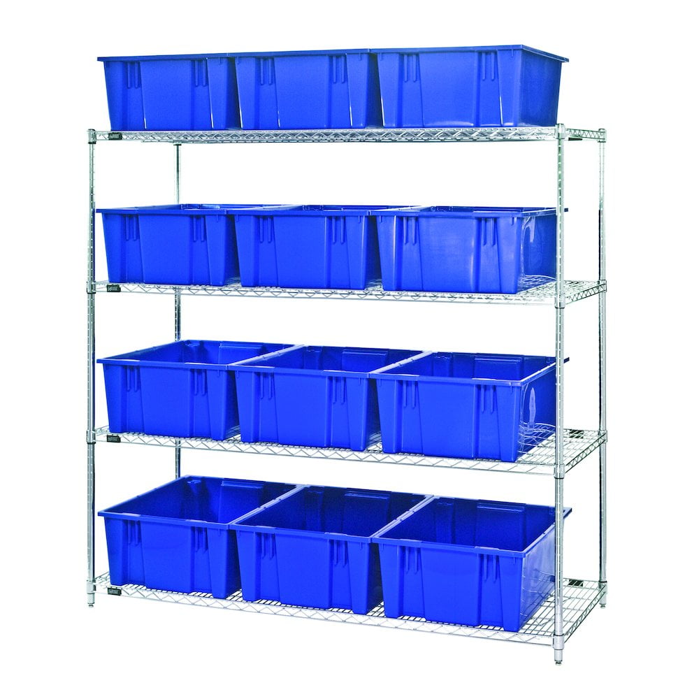 Quantum Storage Systems Shelving Unit, Wire in Carbon Steel Material ...