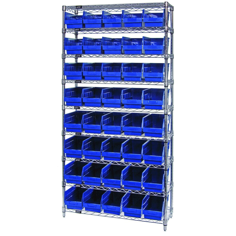 Quatum Storage Racking Quantum Storage Systems Shelving Unit, Wire in Carbon Steel Material ...