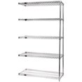 thumbnail image 1 of Quantum Storage AD86-1436C-5 Wire Shelving Add-on Kit, 14 x 36 x 86 in. - Chrome, 5 Shelf, 1 of 1