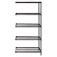 thumbnail image 1 of Quantum Storage AD86-1236BK-5 Wire Shelving Add-on Kit 12 x 36 x 86 in. - Black 5 Shelf, 1 of 1