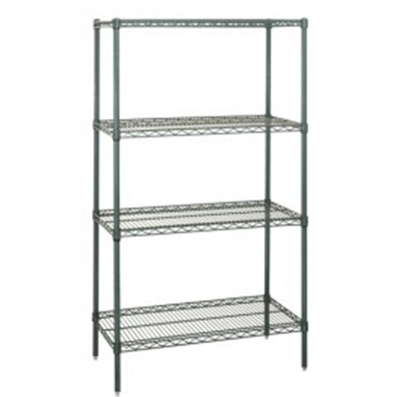 Quantum Storage WR86-1236P Wire 4 Shelf Starter Kit Proform - 12 x 36 x 86 in.