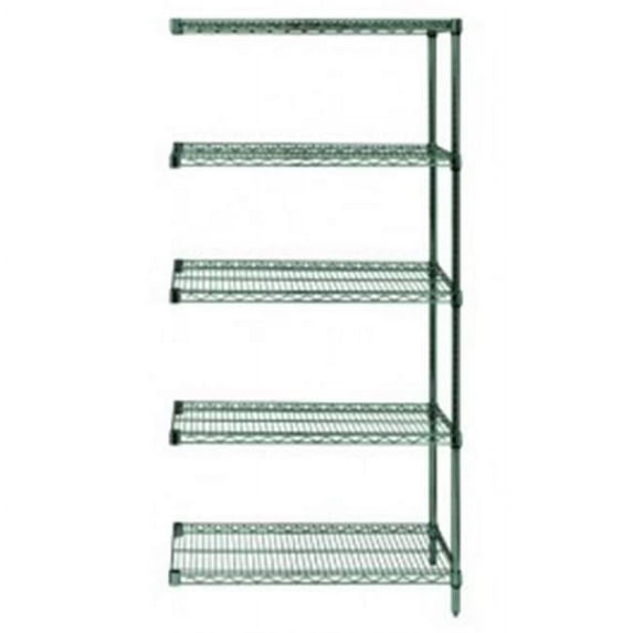 Quantum Storage AD54-1860P-5 5-Shelf Proform Wire Shelving Add-On Unit - 18 x 60 x 54 in.