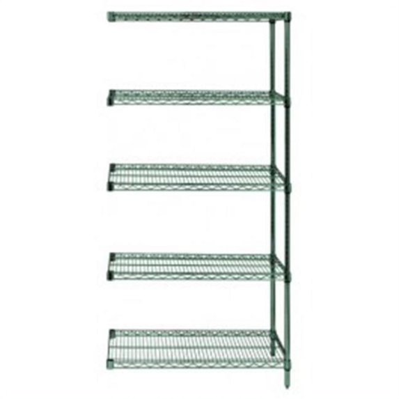 Quantum Storage AD74-3648P-5 Wire Shelving Add-On Unit Proform - 36 x 48 x 74 in.