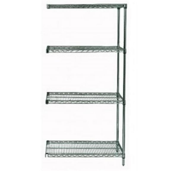 Quantum Storage AD74-3048P Wire Shelving Add-On Unit Proform - 30 x 48 x 74 in.