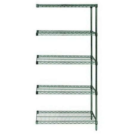 Quantum Storage AD86-3060P-5 Wire Shelving 5 Shelf Add on Units Storage Rack Proform - 86 in.