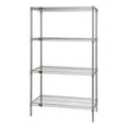 thumbnail image 1 of Quantum Storage WR54-2436S Stainless Steel Wire Shelving Unit With 4 Shelves, 24 x 36 x 54 in., 1 of 1