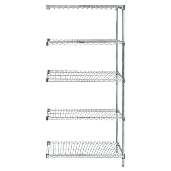 Quantum Storage Systems Shelving Unit, Wire in Stainless Material, Stainless Color