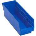 Quantum Storage Systems Shelf Bin,Blue,Polypropylene,4 in QSB101BL